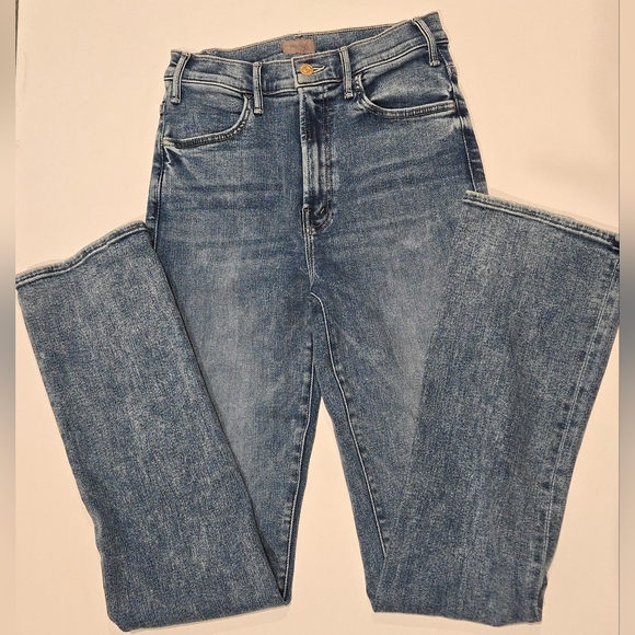 EUC- MOTHER The Hustler Sneak High-Rise Bootcut On The Road Stone Wash Size 28 - Picture 8 of 16